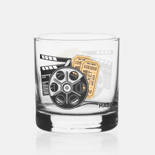 Custom Name & Colour Movie Whiskey Glass