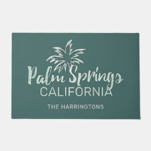 Custom Name & Colour Palm Springs California Doormat