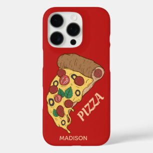 Custom name & colour Pizza Slice phone cases