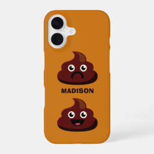 Custom name & colour POOP phone cases