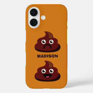 Custom name & colour POOP phone cases