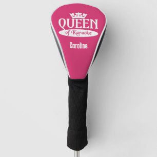 Custom Name & Colour Queen of Karaoke Golf Head Cover