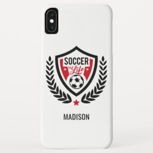 Custom name & colour Soccer Logo phone cases