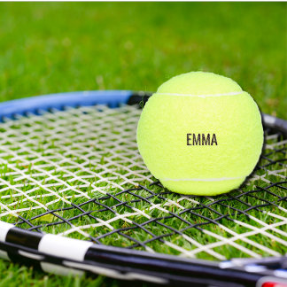 Custom Name Colour Tennis Balls