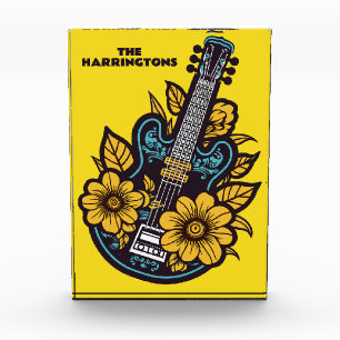 Custom Name & Colour Ukulele Photo Block