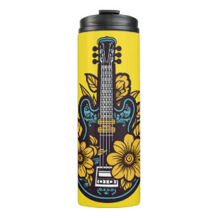 Custom Name & Colour Ukulele Thermal Tumbler