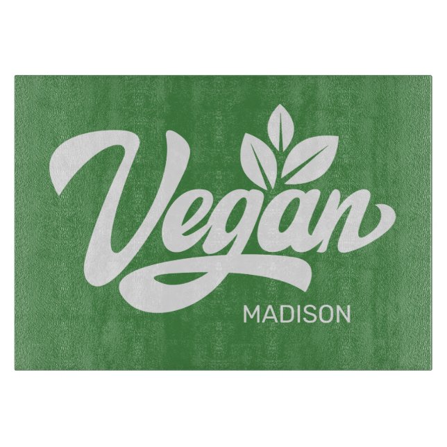 Custom Name & Colour Vegan Cutting Board (Front)