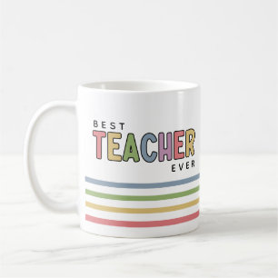 Custom Name Colourful Teacher Appreciation Gifts Coffee Mug