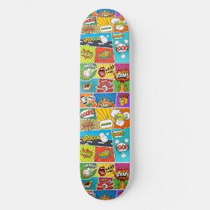 Custom Name Comics Skateboard