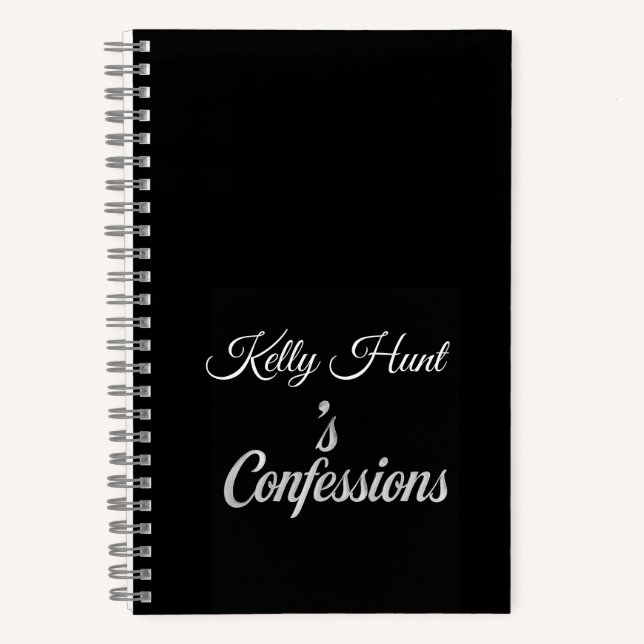 Custom Name Confessions Notebook Gift (Front)