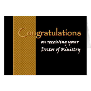 CUSTOM NAME Congratulations - Doctor of Ministry