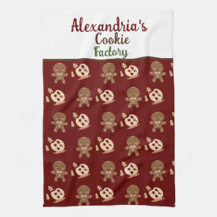 Custom Name Cookie Factory Quote Chef Cooking Tea Towel