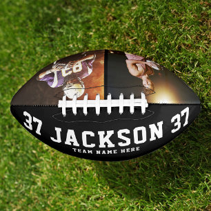 Custom Name Cool 2 Photo Football Team Number American Football