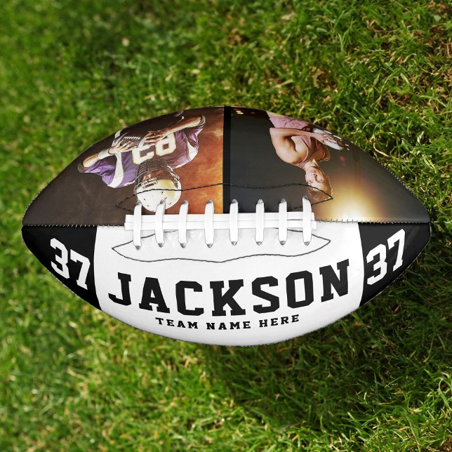 Custom Name Cool 2 Photo Football Team Number American Football (Creator Uploaded)