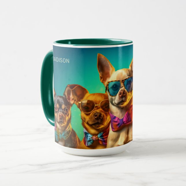 Custom Name Cool Dogs Mug (Front Left)