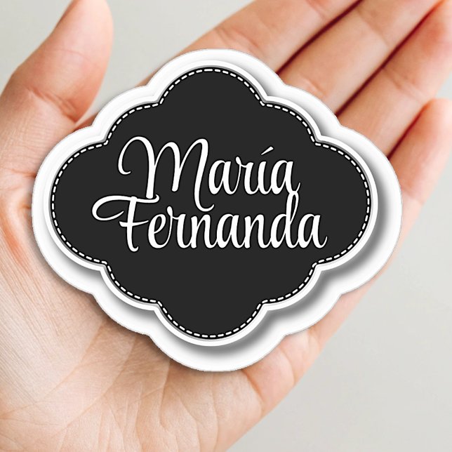 Custom Name Cool Emblem Frame Shape Trendy Stylish (Creator Uploaded)