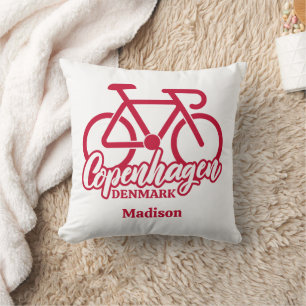 Custom Name Copenhagen Denmark Cushion