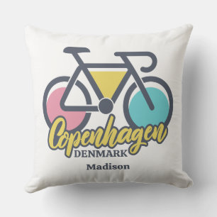 Custom Name Copenhagen Denmark Cushion
