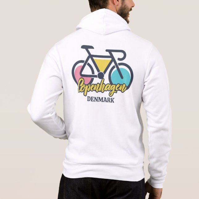 Custom Name Copenhagen Denmark Hoodie (Back)