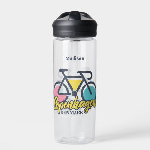 Custom Name Copenhagen Denmark Water Bottle