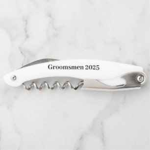 Custom name  corkscrew  or Groomsmen   