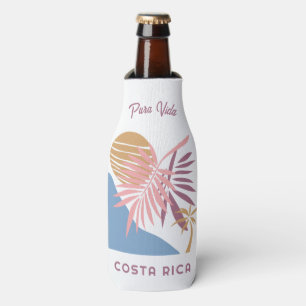 Custom Name Costa Rica Motto Pura Vida Bottle Cooler