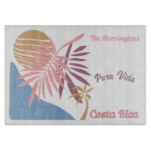 Custom Name Costa Rica Motto Pura Vida Cutting Board
