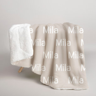 Custom Name Cosy Blanket for Mum-To-Be or Kids