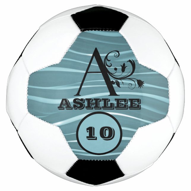Custom Name Create Your Own STRIPES Personalised Football (Front)