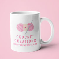 Custom Name Crochet Business Pink Yarn