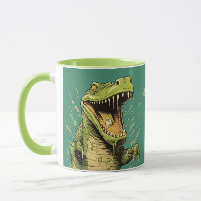 Custom Name Crocodile Mug (Left)