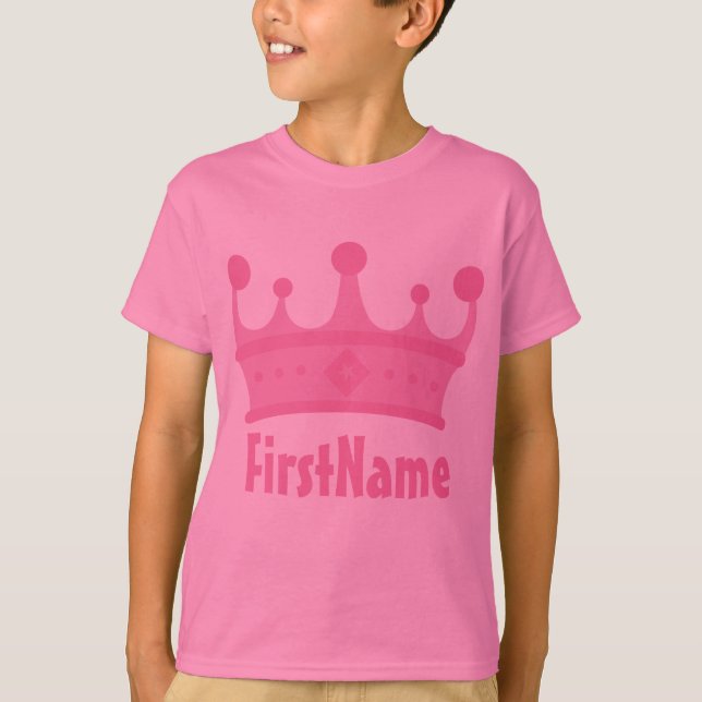 Custom Name Crown T-Shirt (Front)