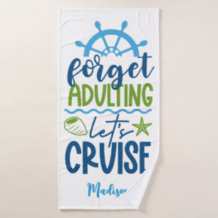 Custom Name Cruise Bath Towel