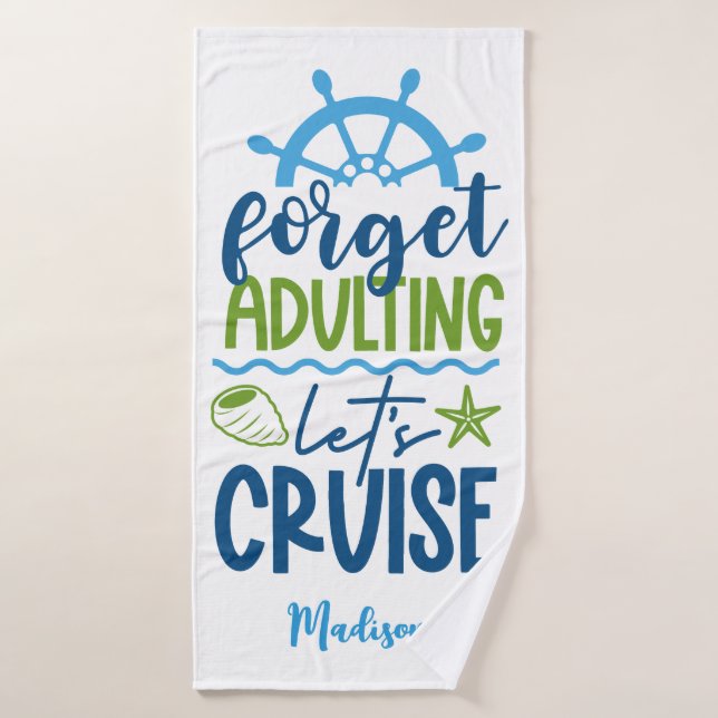 Custom Name Cruise Bath Towel (Bath Towel)