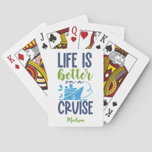 Custom Name Cruise Playing Cards