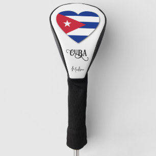 Custom Name Cuba Love Golf Head Cover
