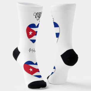 Custom Name Cuba Love Socks