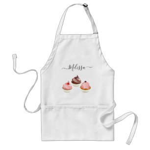 Custom Name Cupcake Party Bakery Fun Colourful Standard Apron
