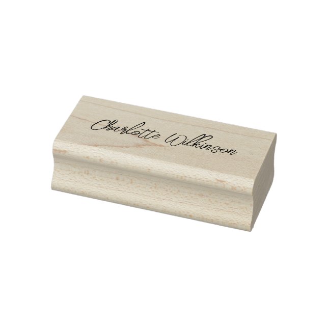 Custom Name Cursive Signature Modern Rubber Stamp (Stamp)
