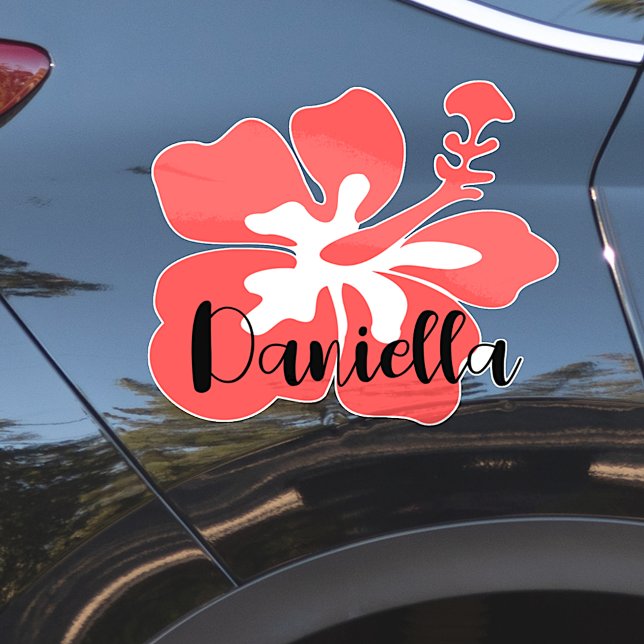 Custom Name Cute Hawaiian Flower Outline Cool (Creator Uploaded)