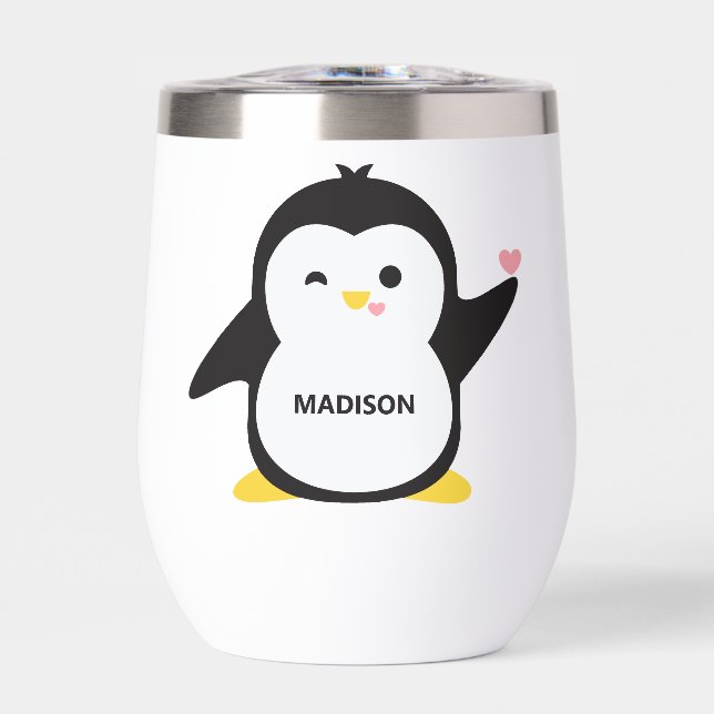 Custom name cute penguin (Front)