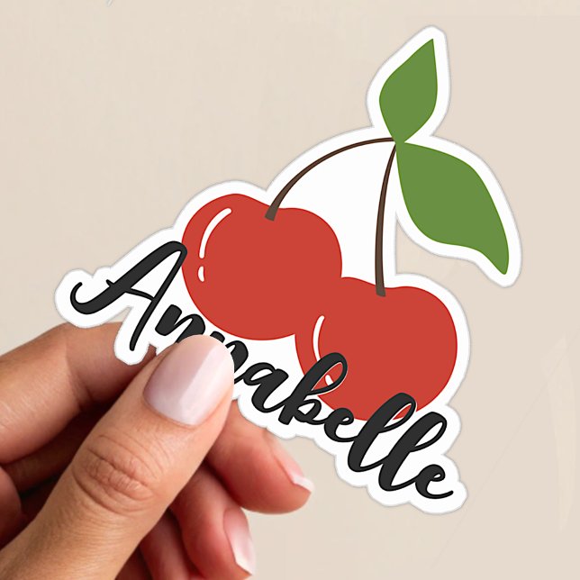 Custom Name Cute Red Cherries Cherry Graphic Sweet (Creator Uploaded)