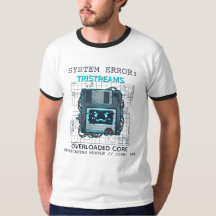 Custom Name Cyberpunk Tech Error Tee T-Shirt