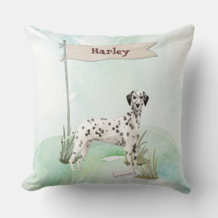 Custom Name Dalmatian Pet  Dog Cushion