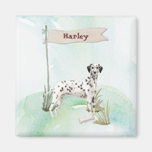 Custom Name Dalmatian Pet  Dog Magnet