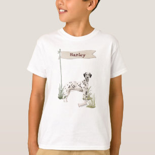Custom Name Dalmatian Pet Dog T-Shirt