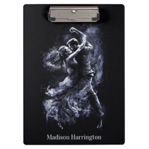 Custom Name Dancing Couple Clipboard