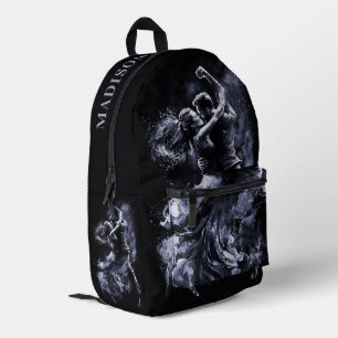 Custom Name Dancing Couple Printed Backpack