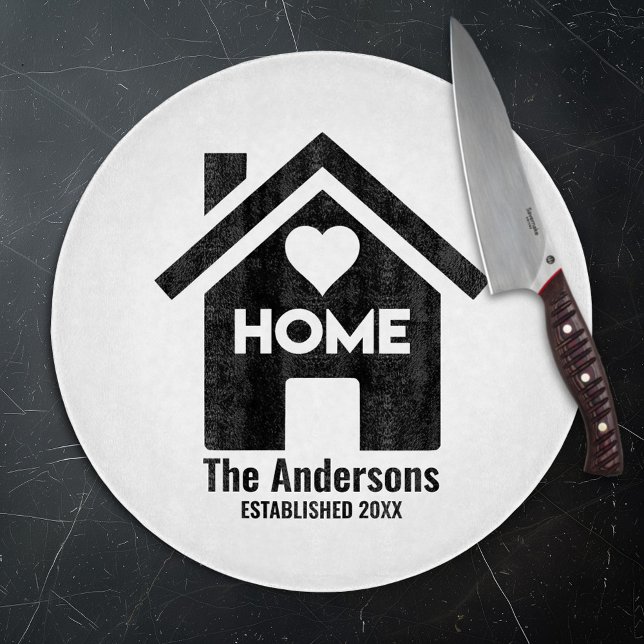 Custom Name & Date Housewarming Home Cutting Board (Creator Uploaded)