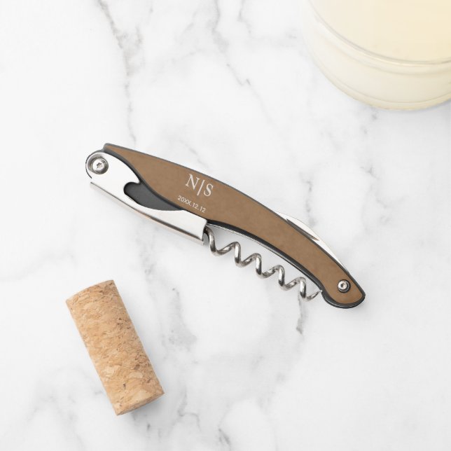 Custom Name Decal Personalized Vinyl Text Corkscrew (Front)
